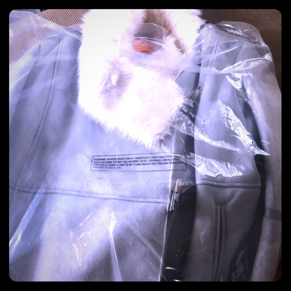 Faux fur coat